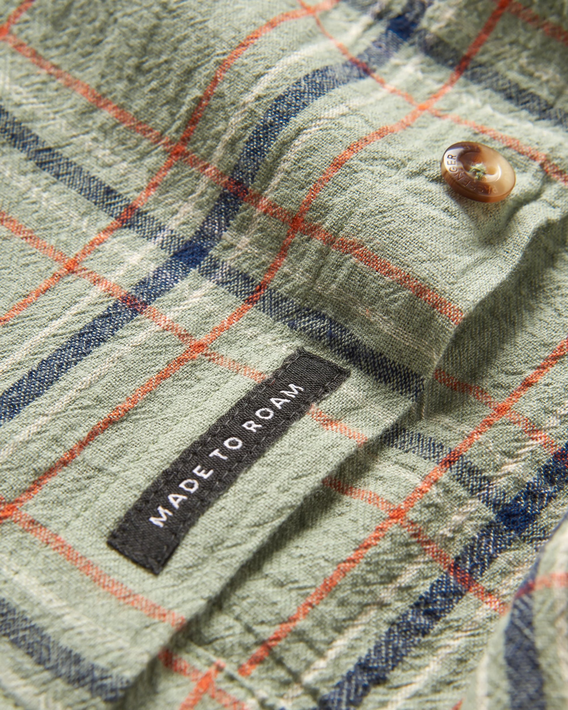 Chill Organic Cotton Check Shirt - Pistachio