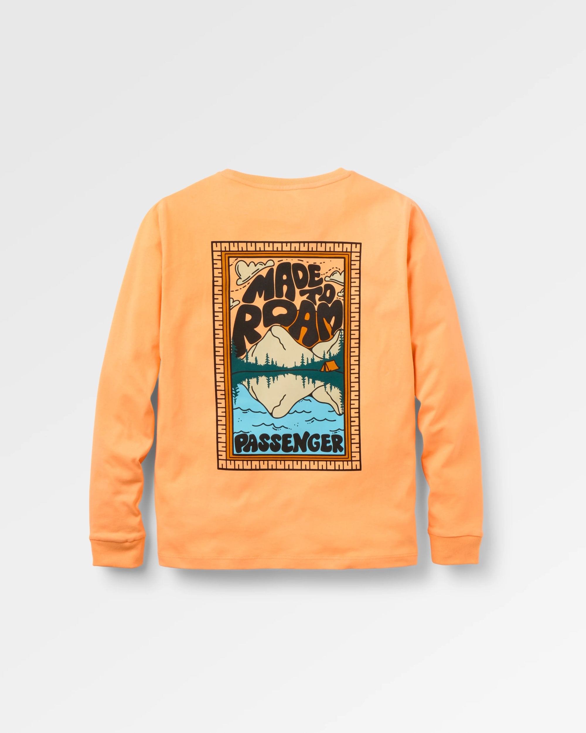 Reflect LS T-Shirt - Orange Peach - Flatlay