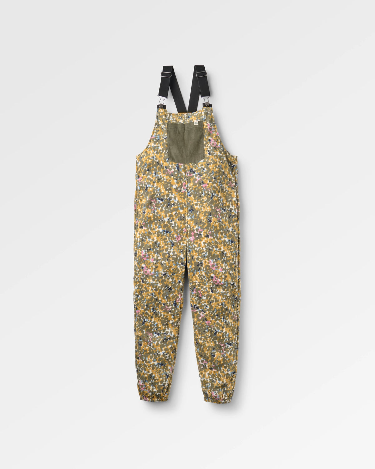 Ace Polar Fleece Dungarees - Powder Camo Dusty Olive - Flatlay