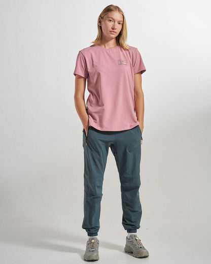 Roamer Women's Drirelease® Active T-Shirt - Pink Haze - Studio Model