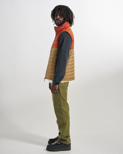 Ashland Down Vest - Dark Rust/Caramel - Studio Model