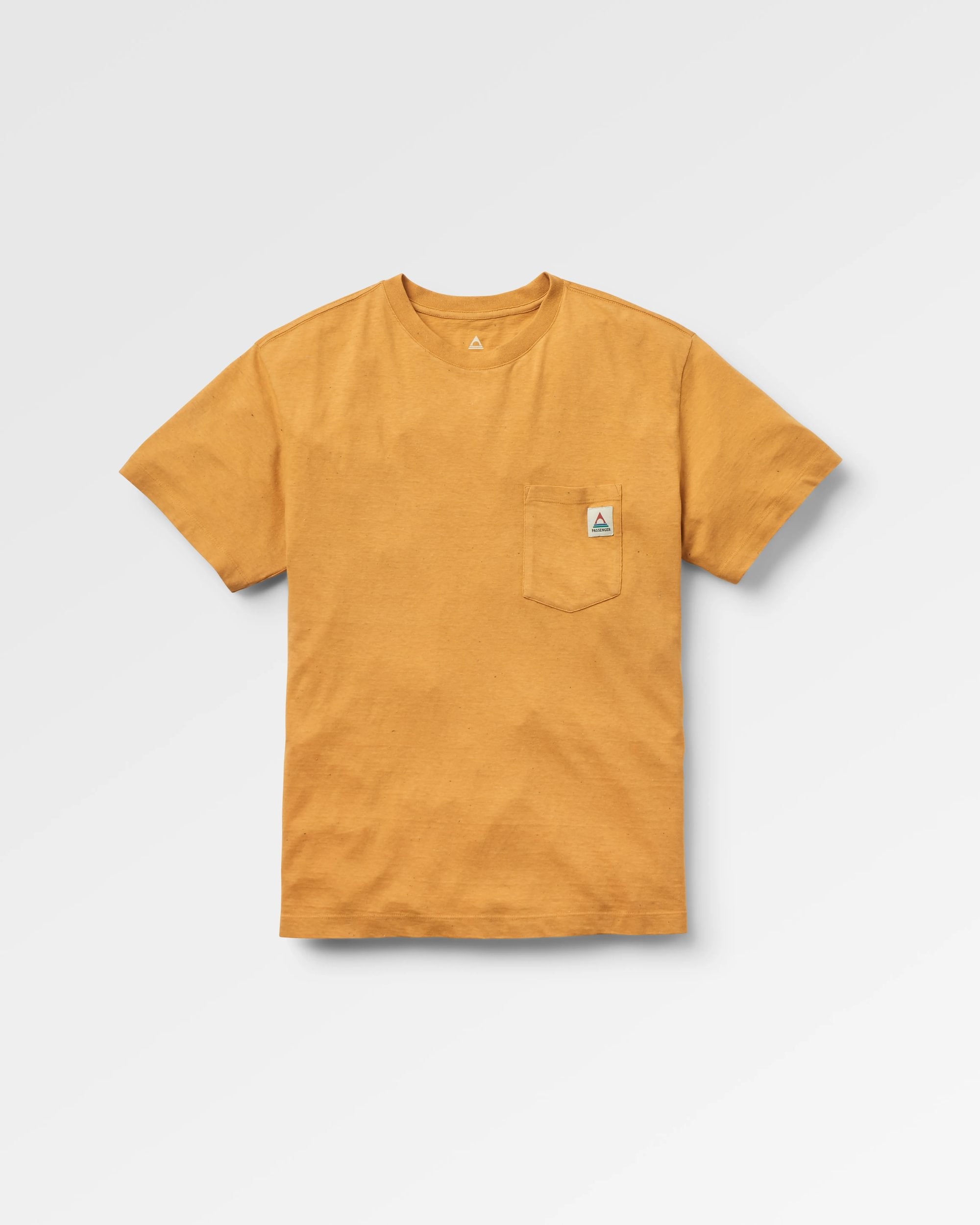 Heritage Recycled Relaxed Fit T-Shirt - Spruce Yellow Marl - Flatlay