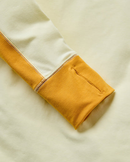 Chase The Light Drirelease® Active LS T-Shirt - Pale Yellow - Flatlay