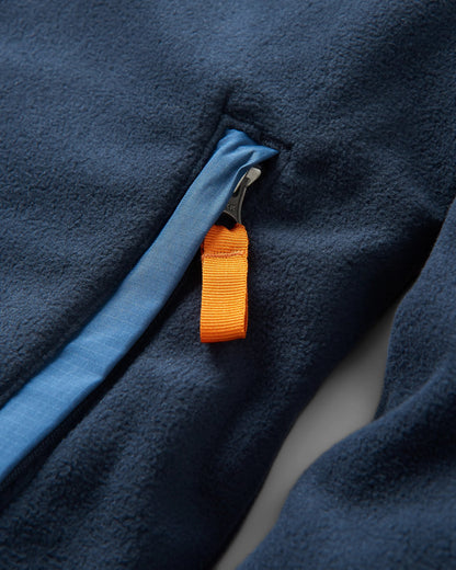 Adrift Recycled Polar Fleece - Deep Navy