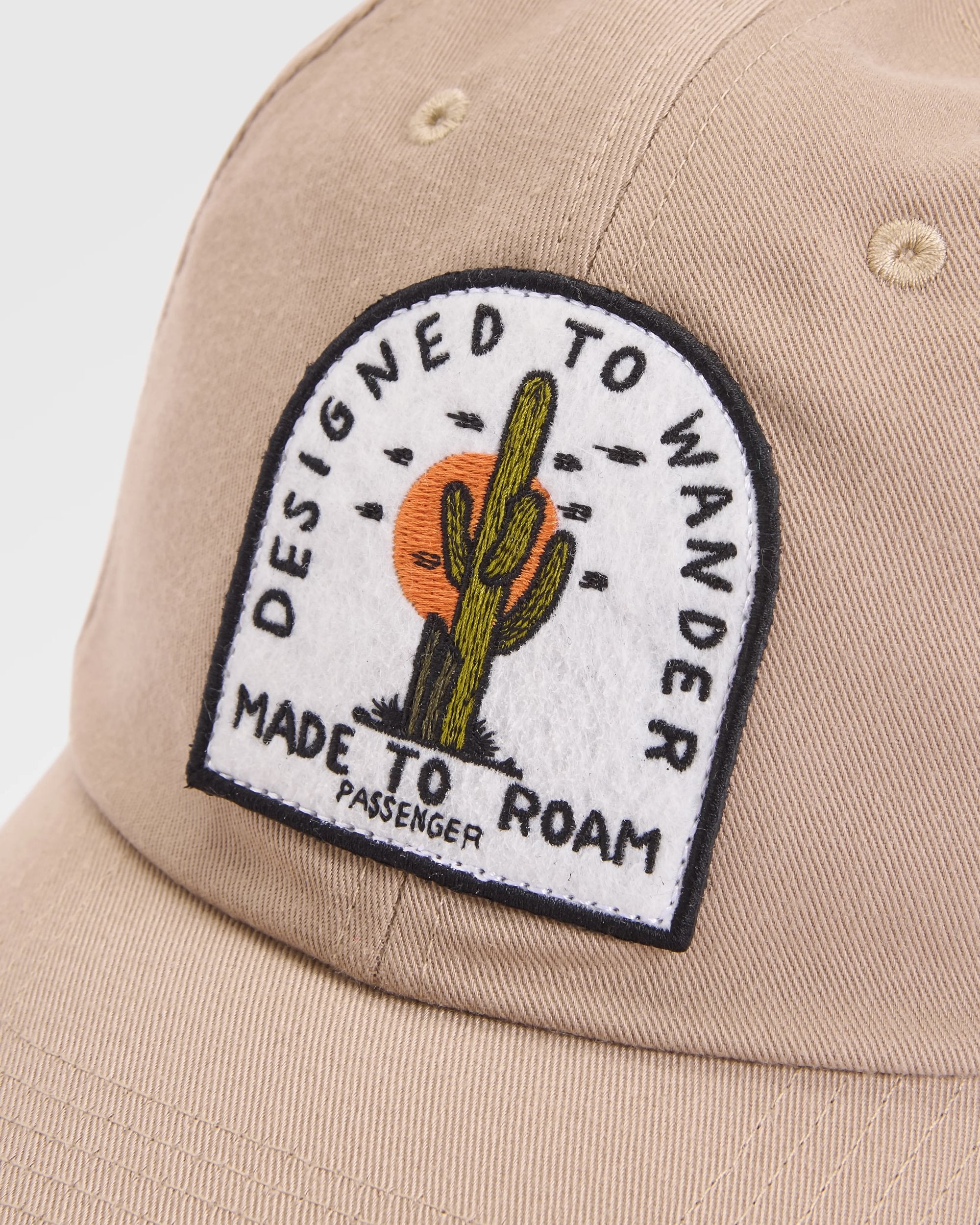 Oakash 6 Panel Cap  - Simply Taupe - Flatlay