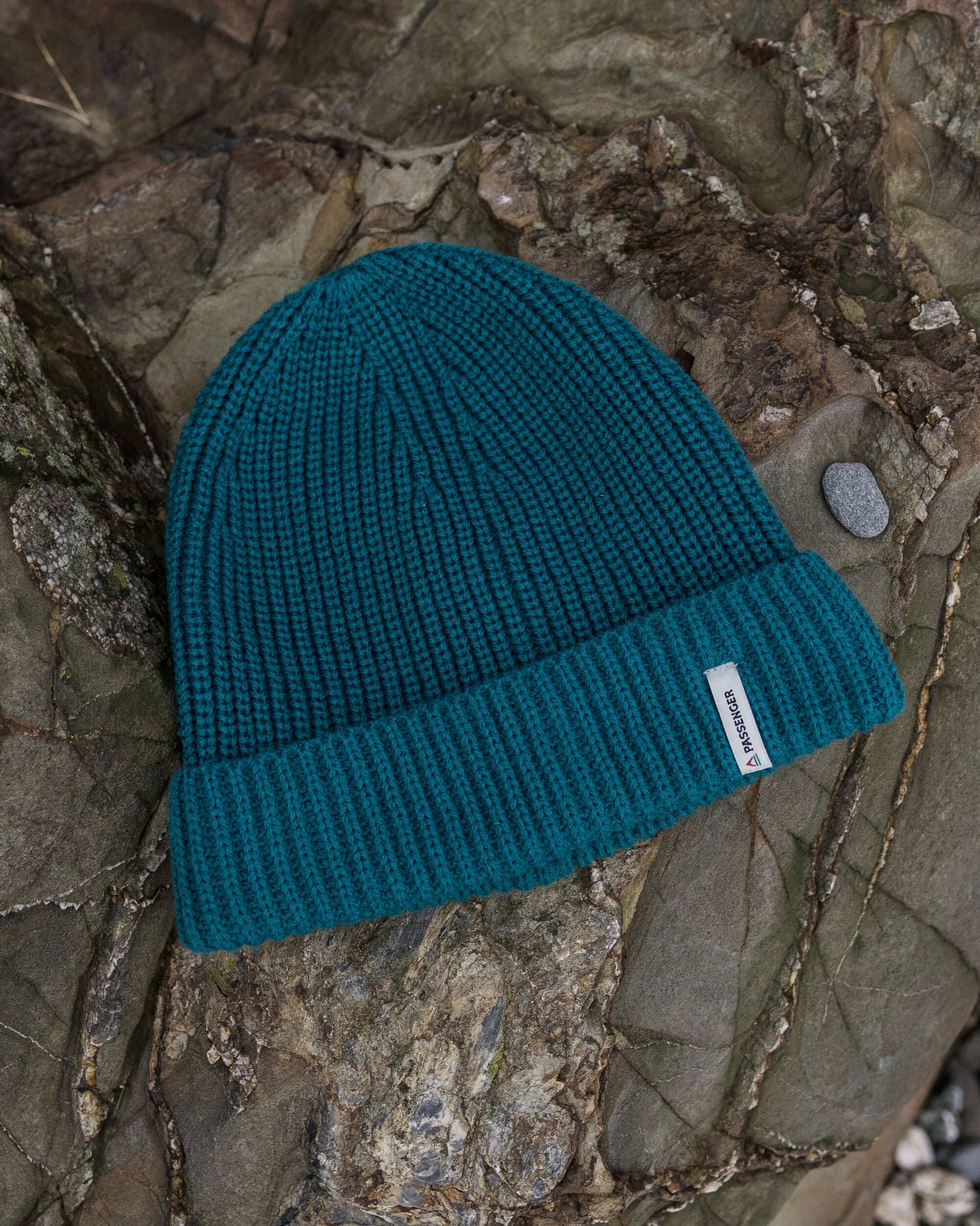 Compass Recycled Beanie - Shaded Spruce - Lifestyle