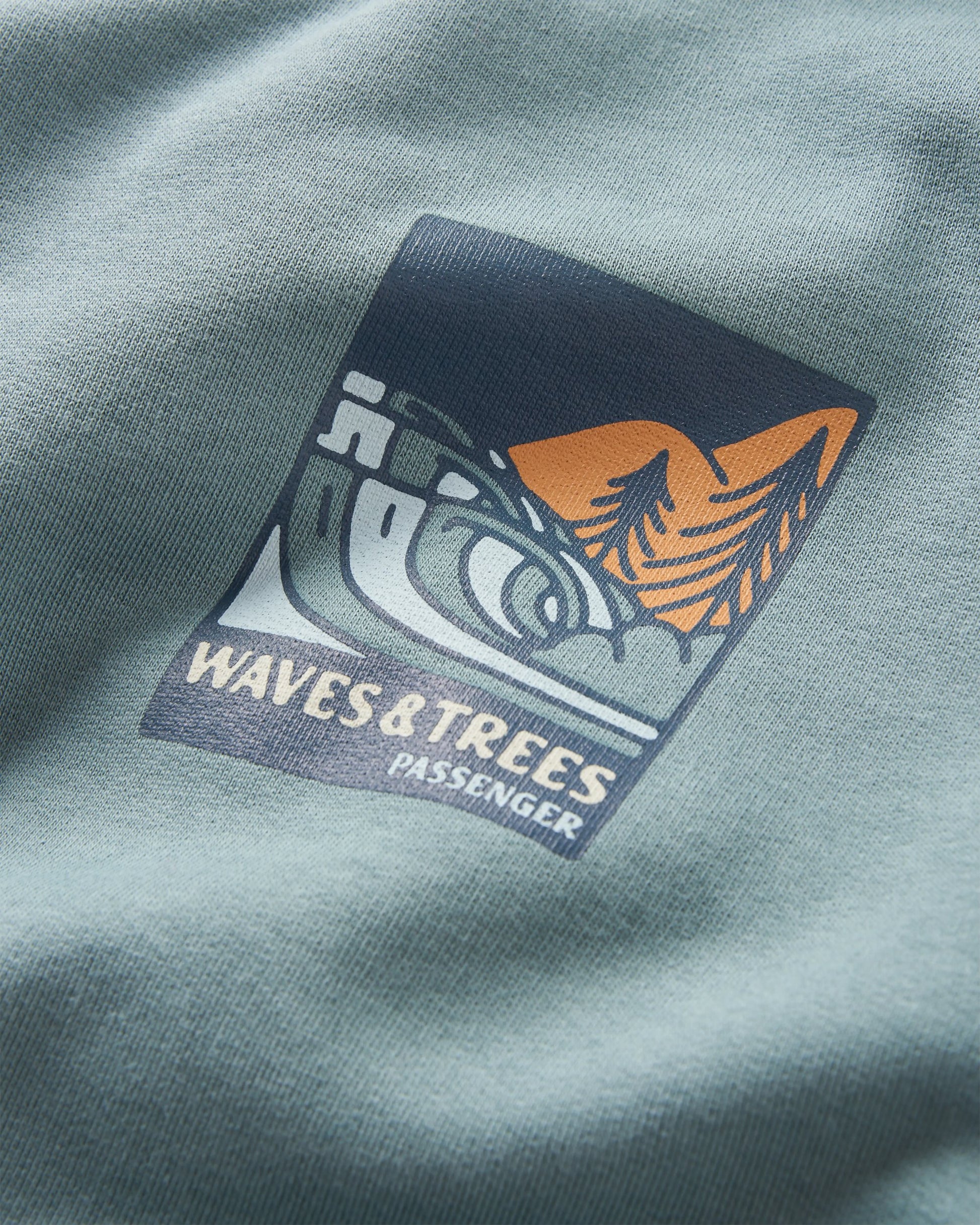 Waves & Trees Organic Cotton Sweatshirt - Stormy Sea