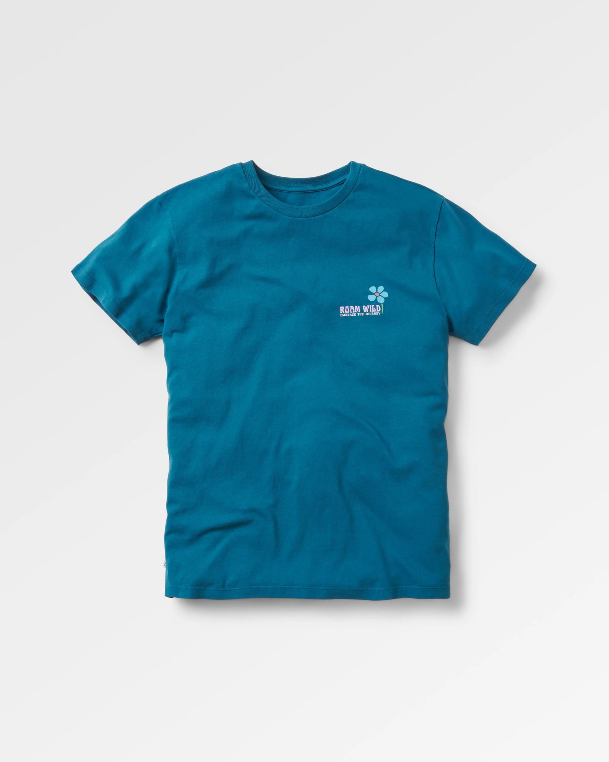 Roam Wild Recycled T-Shirt - Tidal Blue