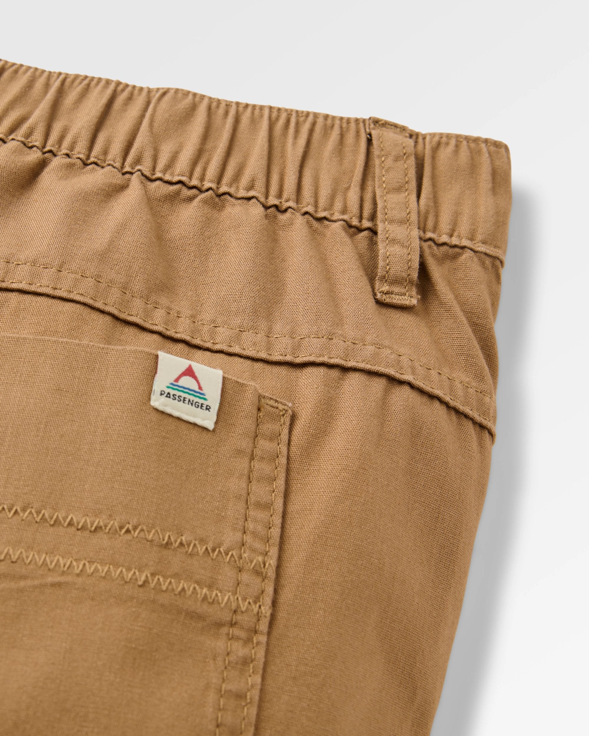 Lani 'Light' Organic Cotton Short - Caramel - Flatlay