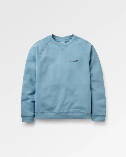 Roamer Men's Sweatshirt - Faded Denim - Flatlay