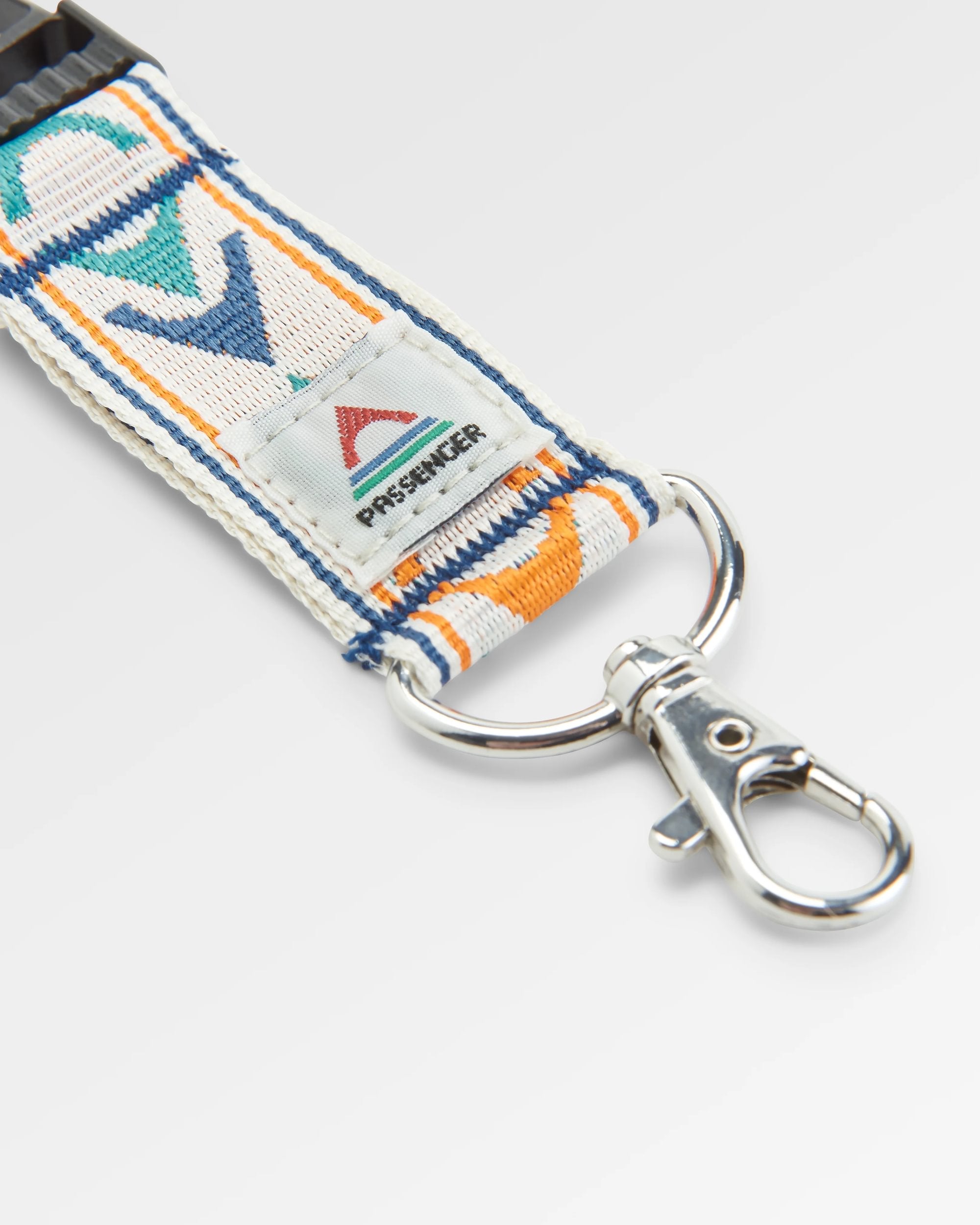 Travel Lanyard - Stepping Stone - Sunrise Orange/Birch - Flatlay