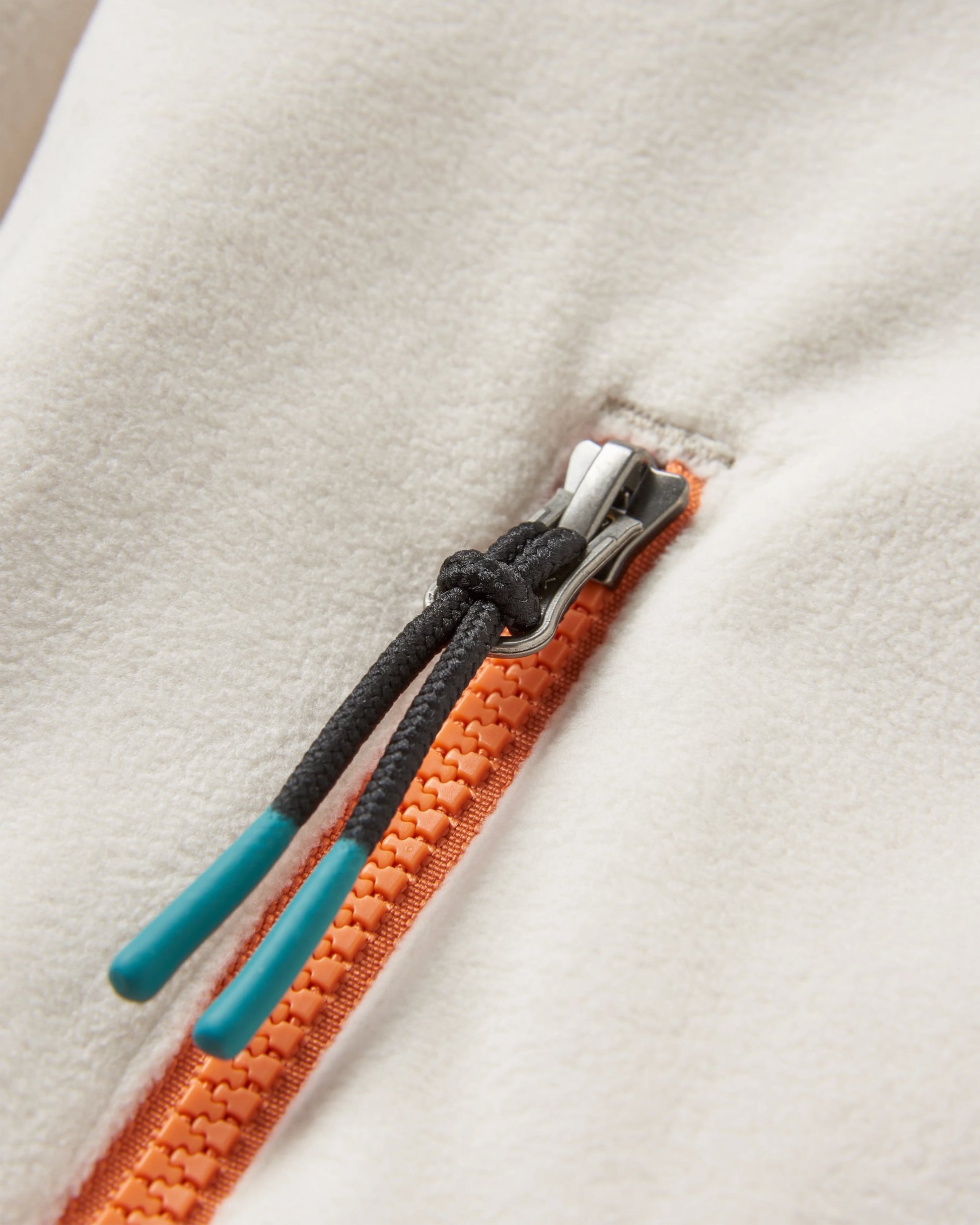 Ayla Recycled Micro Polartec® Fleece - Vintage White - Flatlay