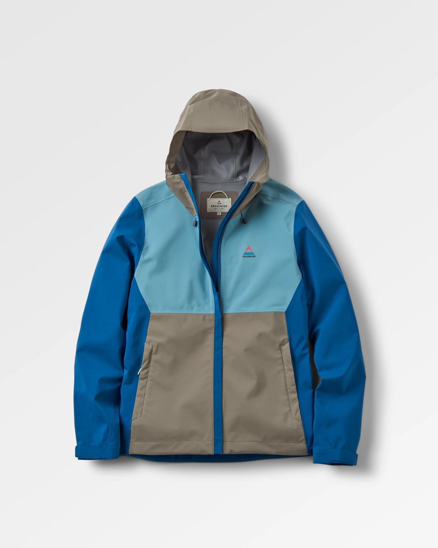 Rainstorm Recycled Waterproof Jacket - Tidal Blue/Arctic/Dusty Olive