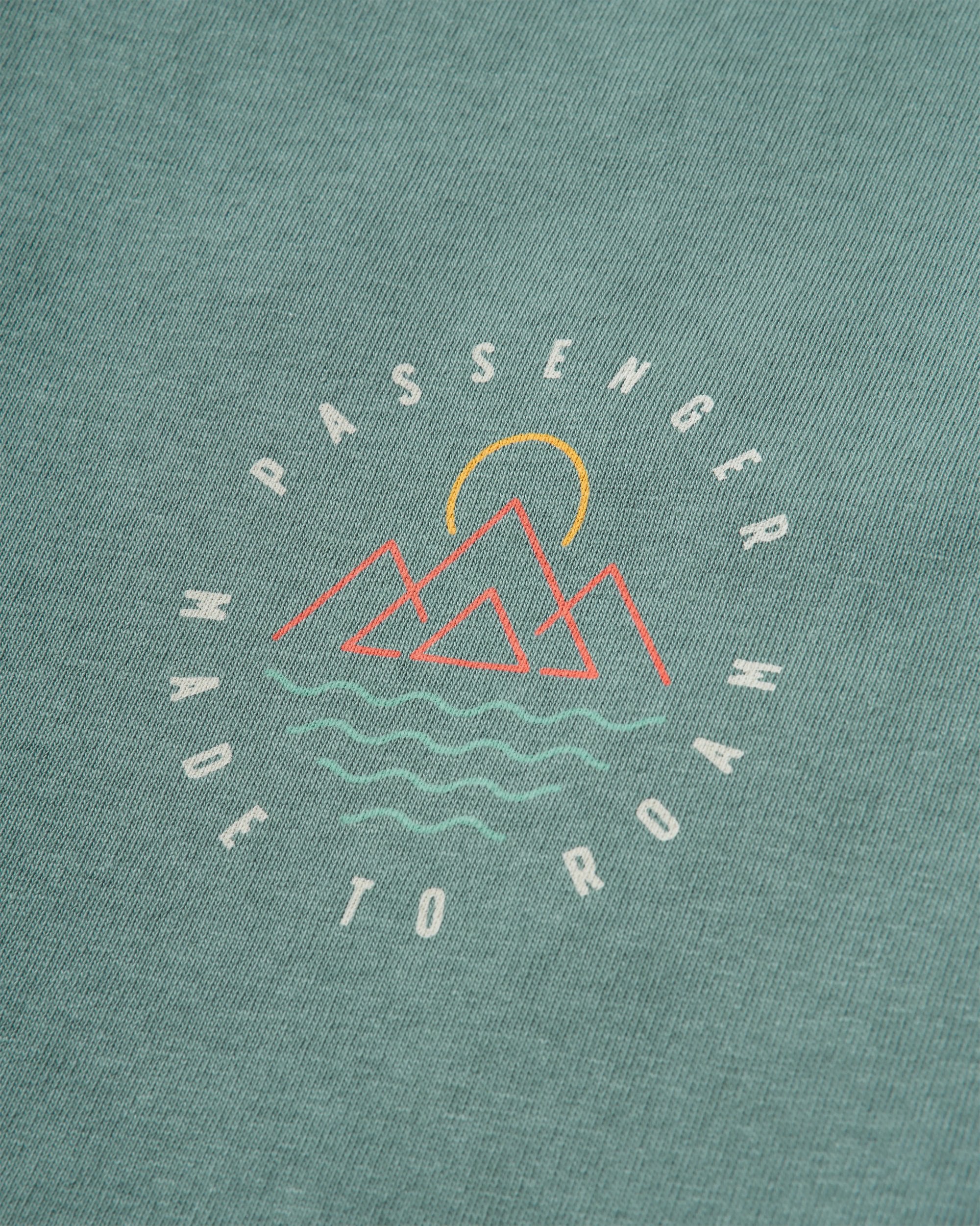 Escapism Recycled Cotton T-Shirt - Dark Forest - Flatlay