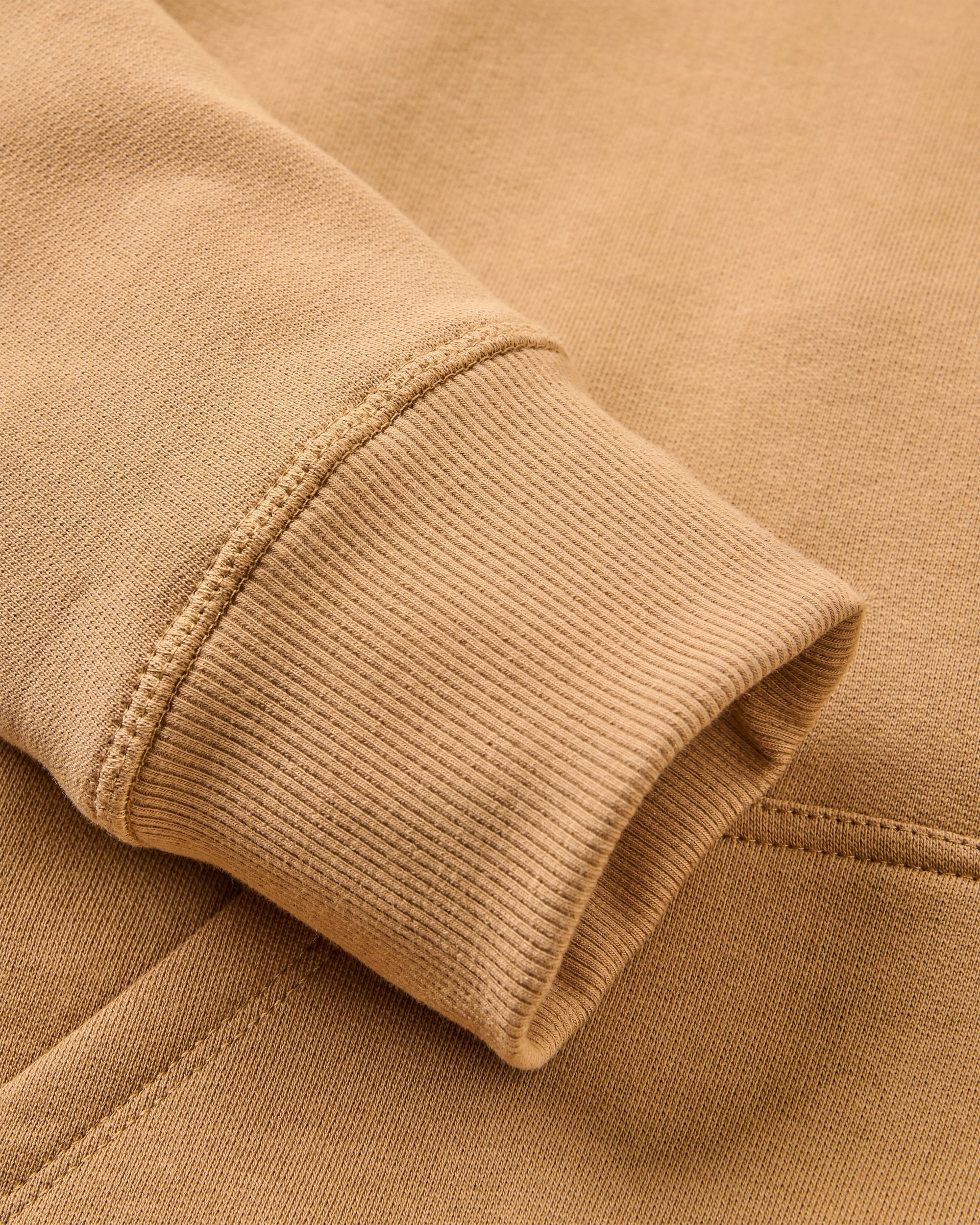 Escapism Recycled Cotton Hoodie - Toffee - Flatlay