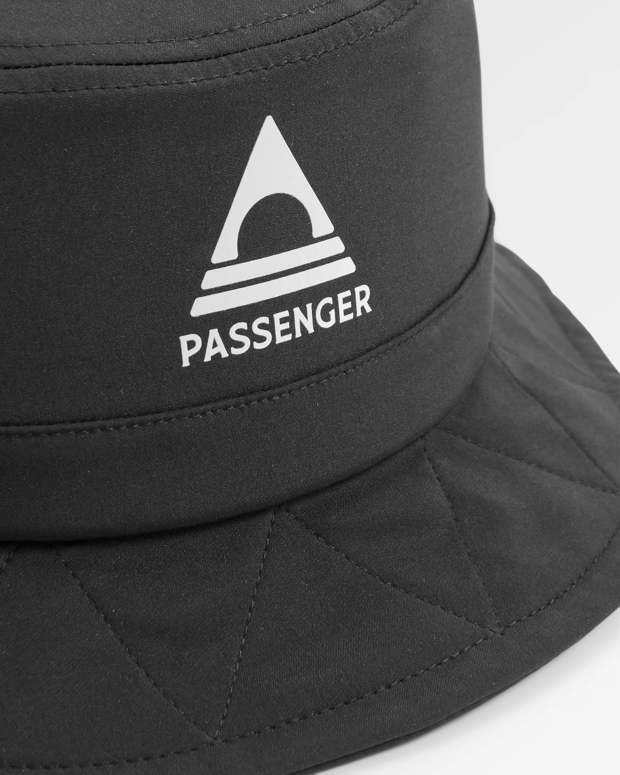 Shaded Organic Bucket Hat 2.0 - Black - Flatlay