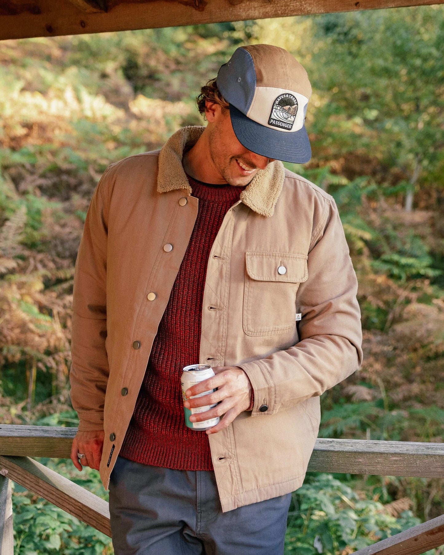 Falcon Organic Cotton Canvas Jacket - Toffee