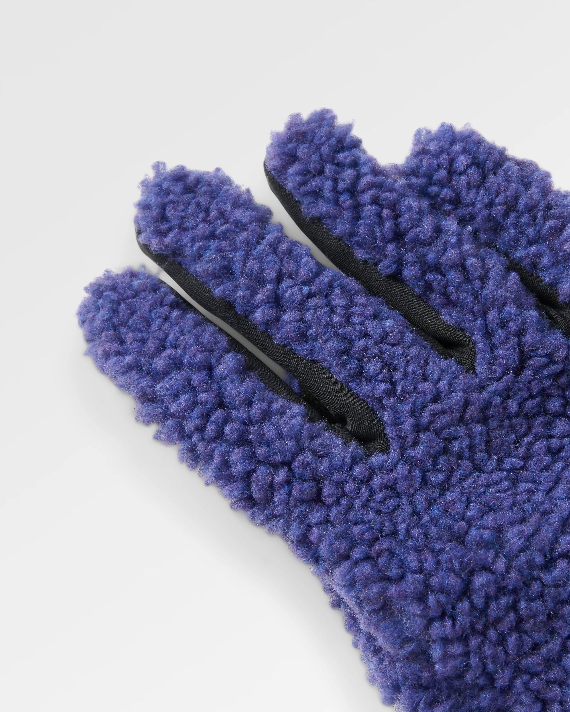Snowfall Sherpa Gloves - Purple Indigo - Flatlay