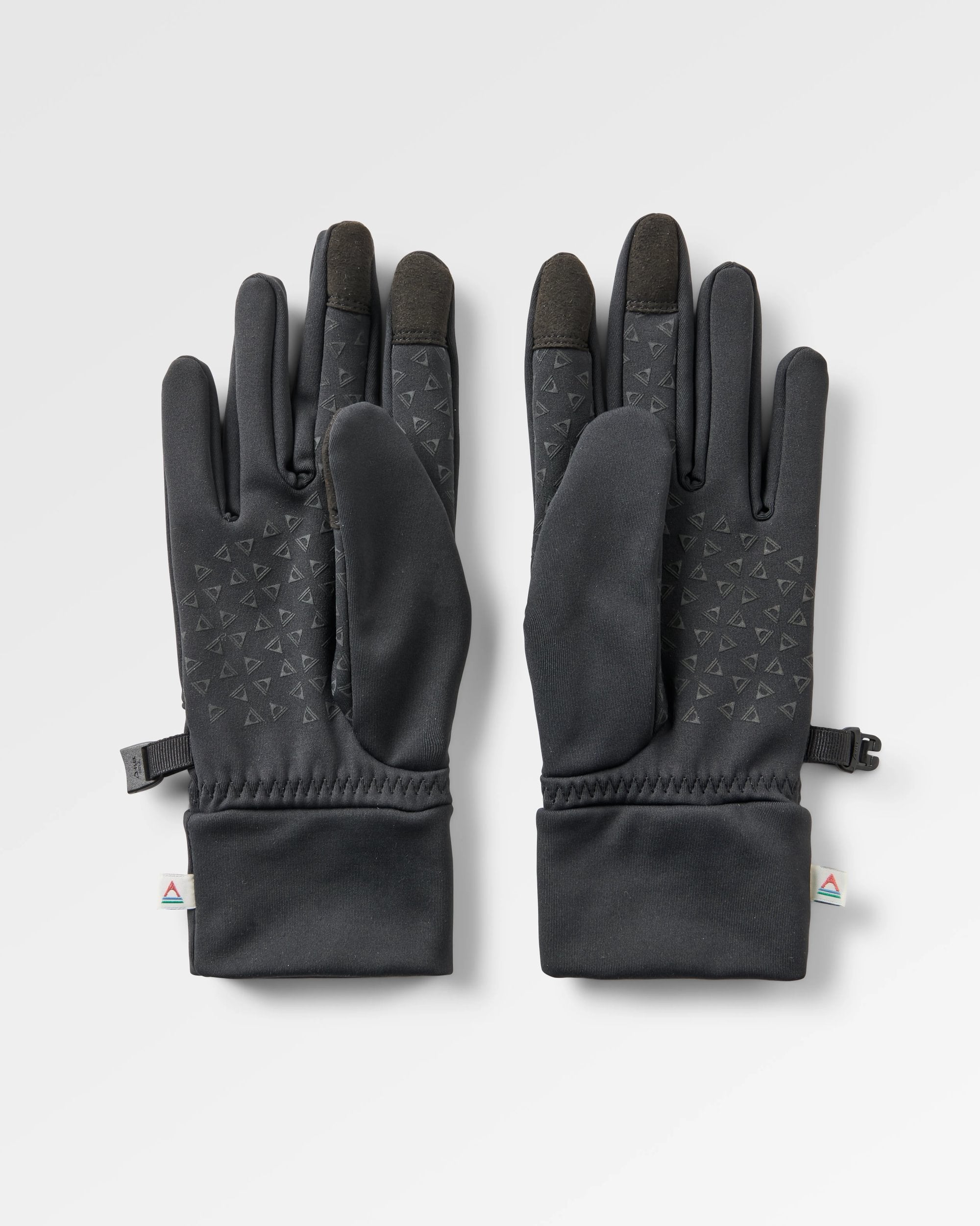 Jacks Touch Screen Gloves - Black - Flatlay