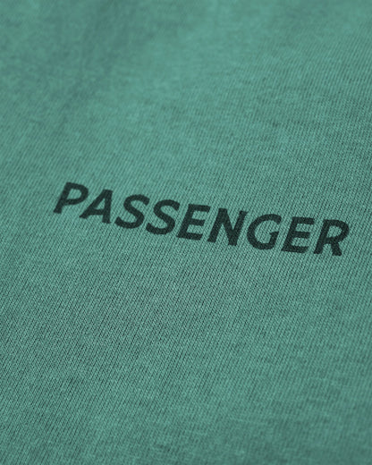 Roamer Men's Recycled Cotton T-Shirt - Deep Ocean - Flatlay