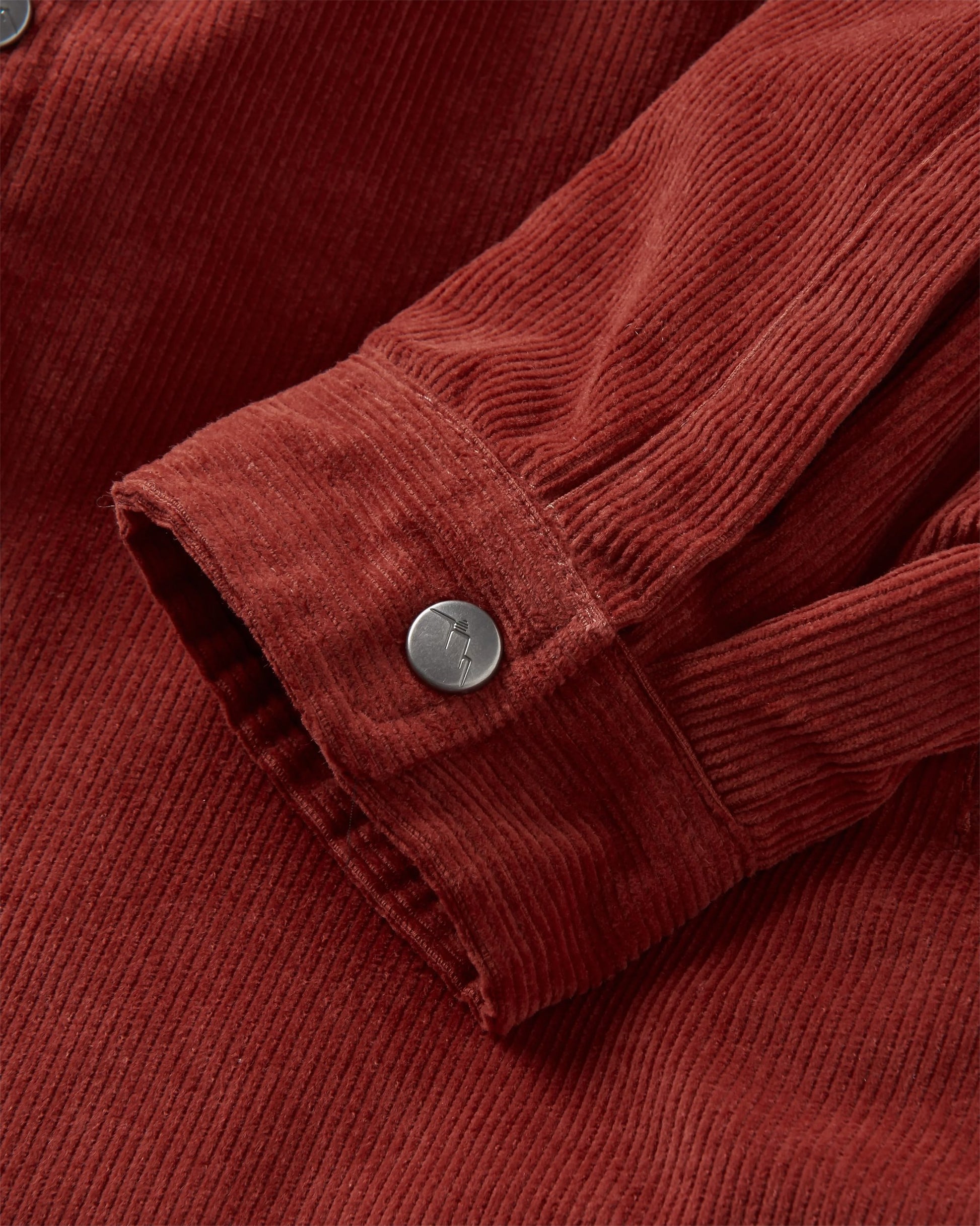 Kodiak 2.0 Sherpa Lined Cord Overshirt - Red Ochre