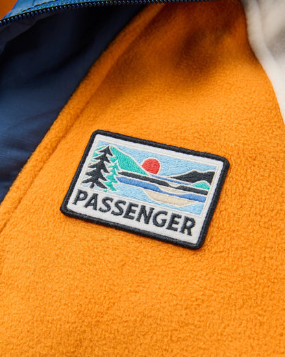 Alexander Hooded Polartec® Fleece - Sunrise Orange - Flatlay