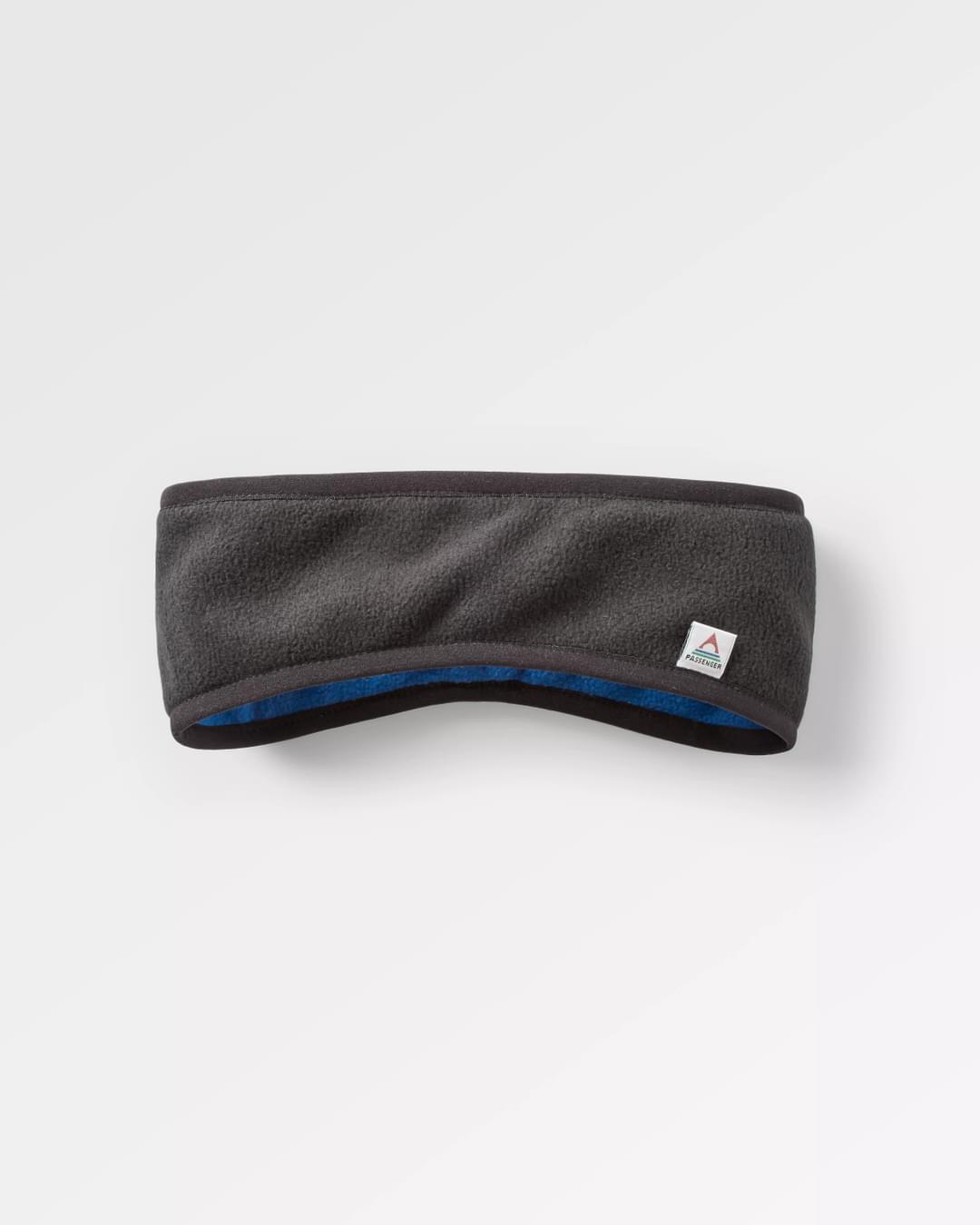 Larch Recycled Polar Fleece Headband - Black - Flatlay