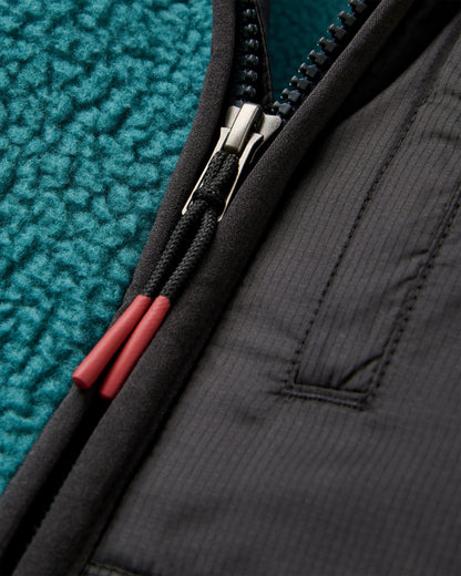 Reconnect Recycled Sherpa Fleece - Mediterranean - Flatlay