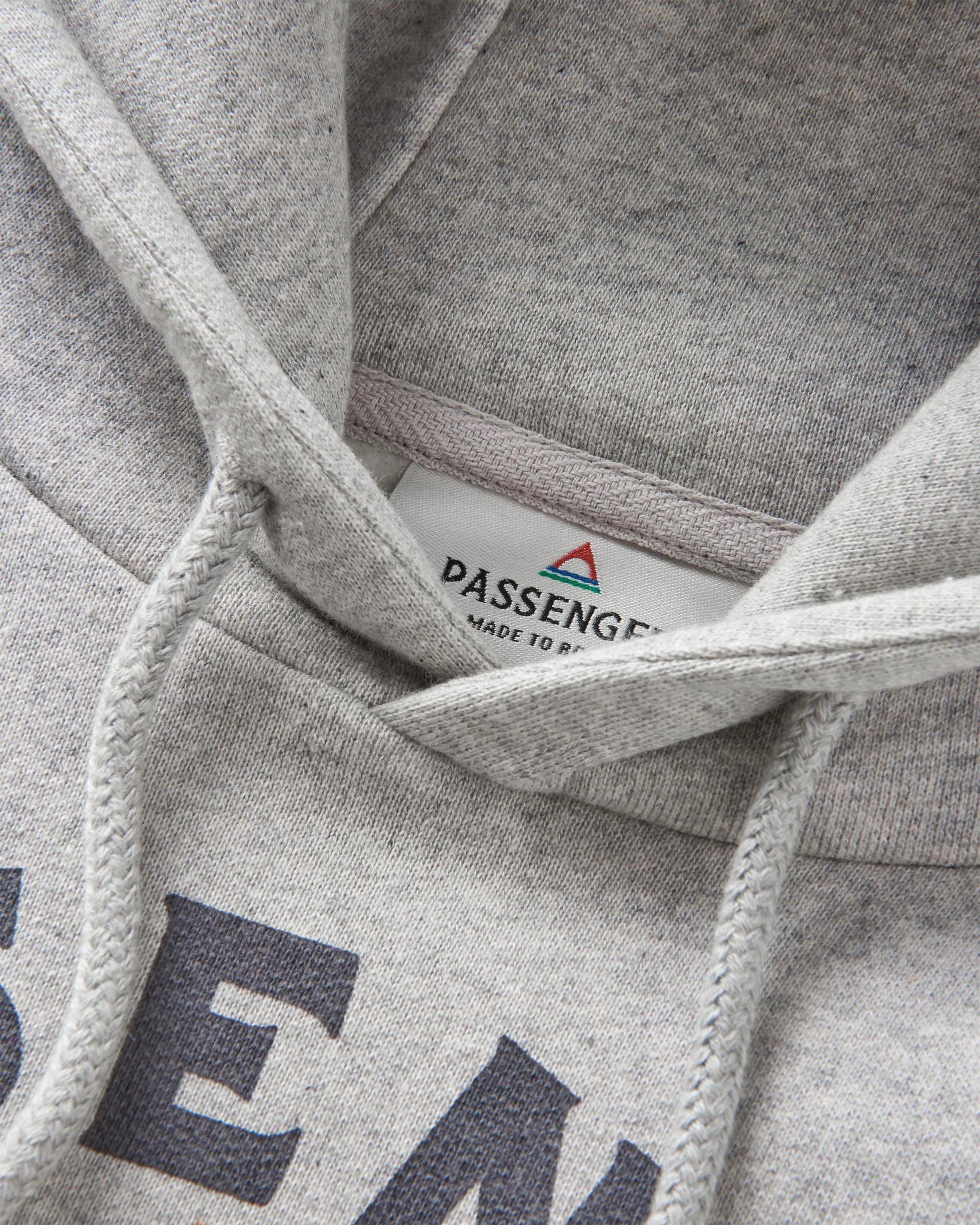 Wander Recycled Cotton Marl Hoodie - Grey Marl