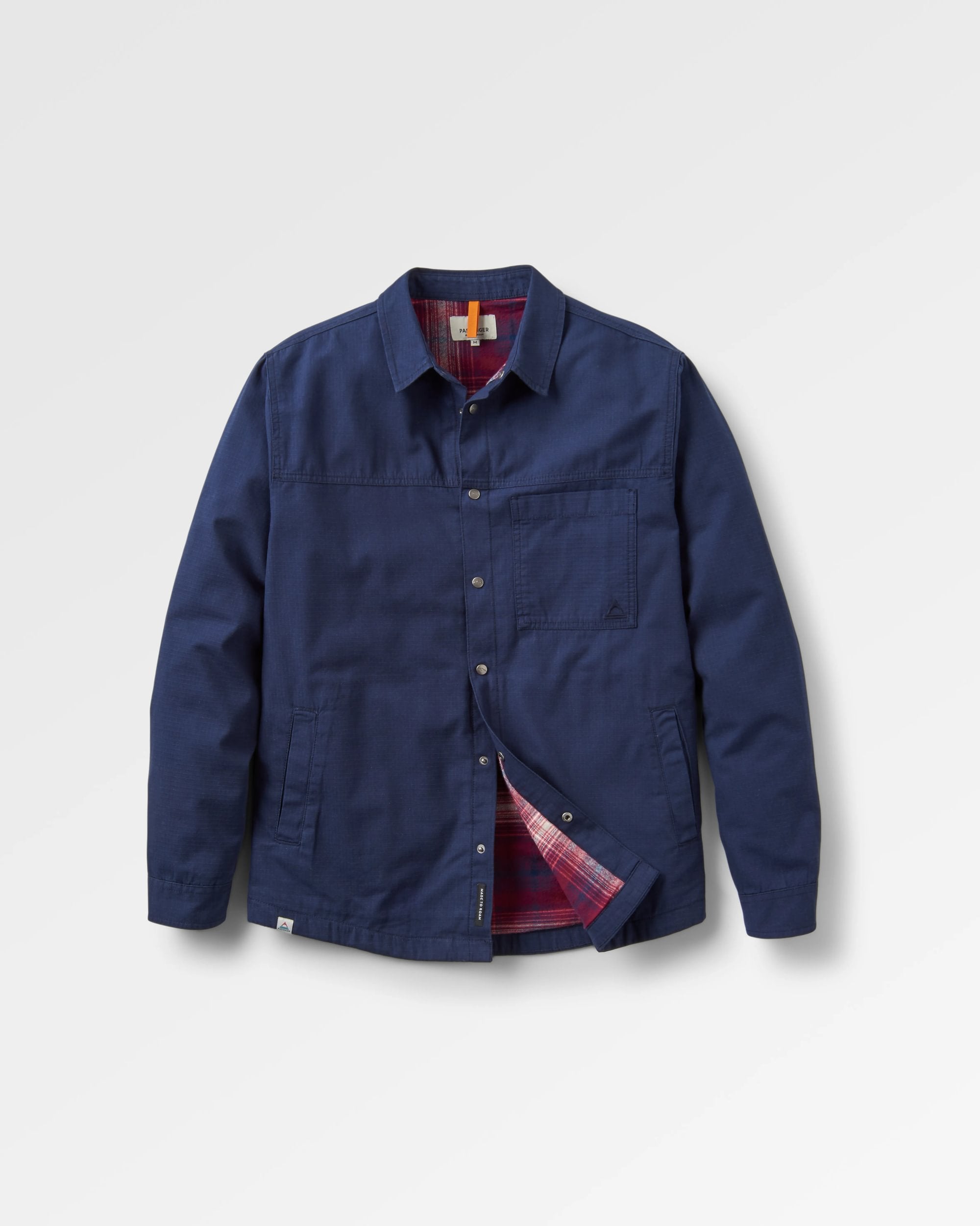 Way Flannel Lined Shirt - Rich Navy - Flatlay