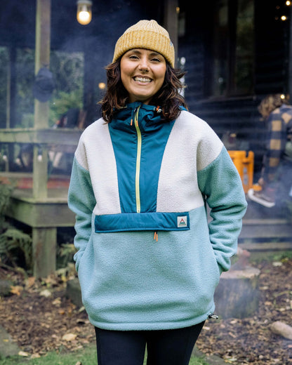 Maren 1/2 Zip Recycled Sherpa Fleece - Arctic