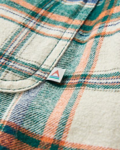 Freestyle Sherpa-Lined Overshirt - Birch/Rain Forest Check