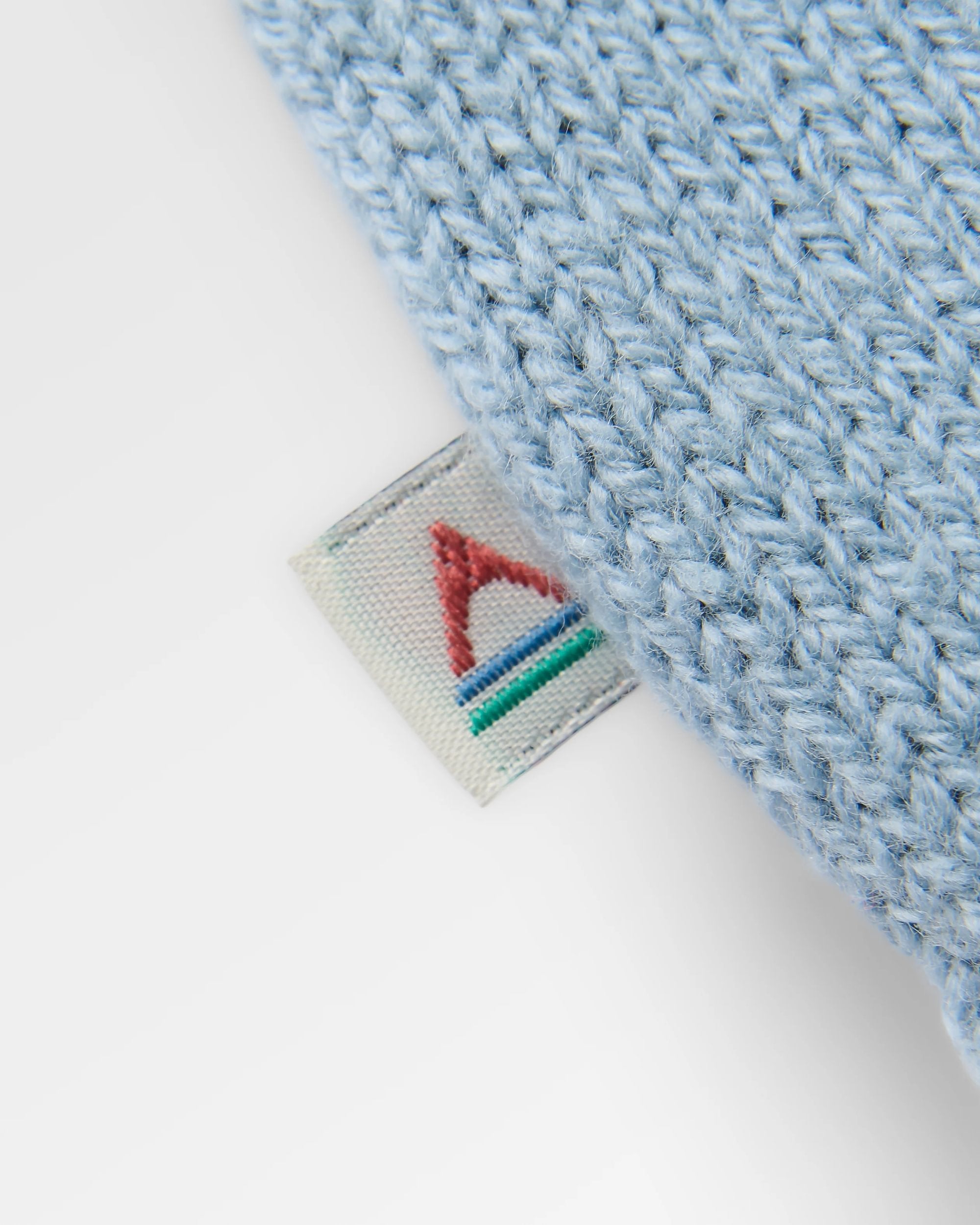 Penida Knitted Jumper - Faded Denim - Flatlay