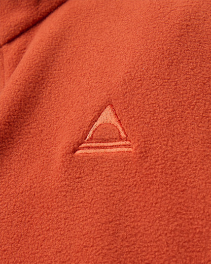 Ayla Micro Polartec® Fleece - Dark Rust - Flatlay
