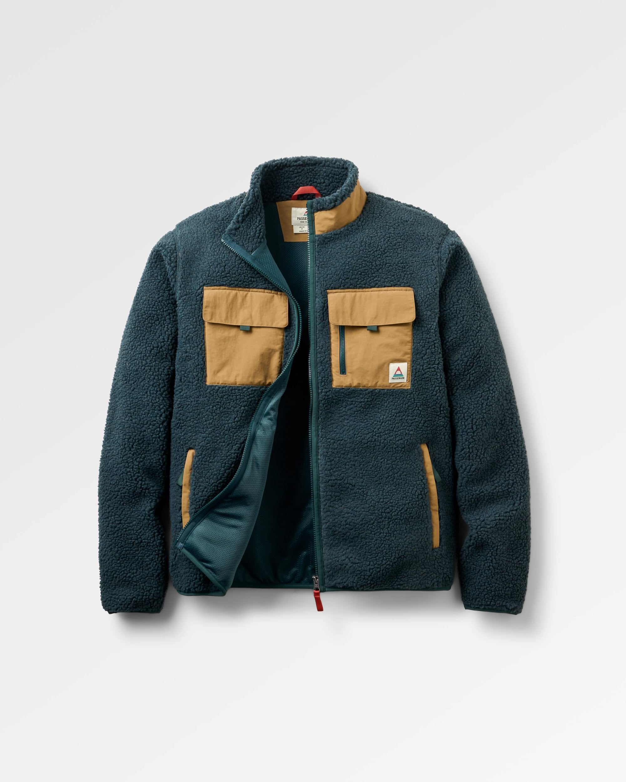 Valiant Deep Pile Fleece - Dark Fern  - Flatlay