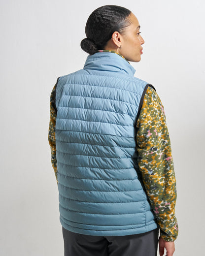 Northstar Down Vest - Stormy Blue/Faded Denim - Studio Model