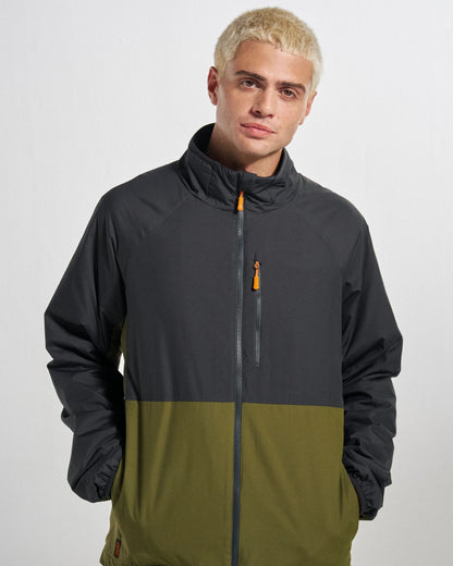 Daybreak Lightweight Thermore® Insulated Hoodless Jacket - Faded Black/Khaki - Studio Model