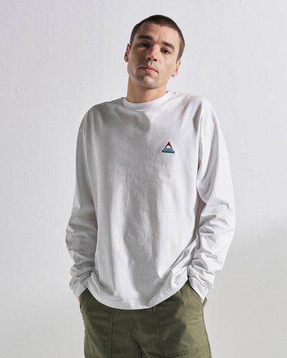 Vita Organic Cotton Relaxed Fit LS T-shirt - White - Studio Model