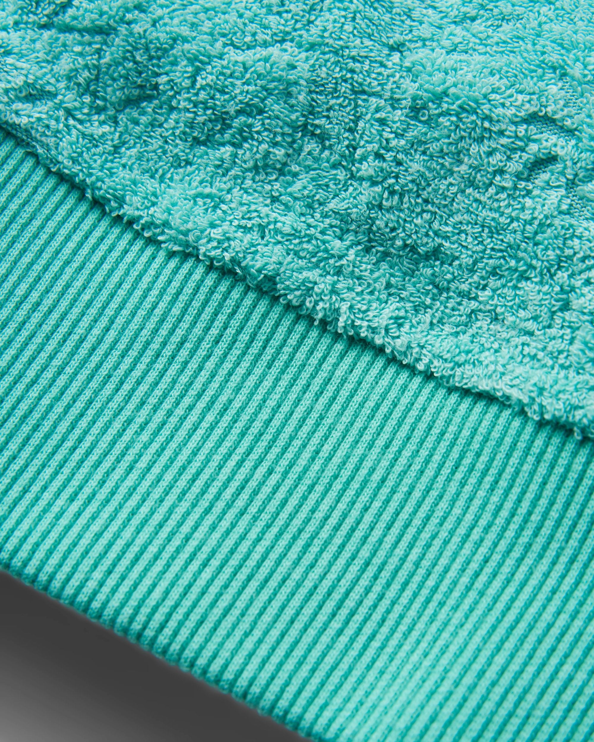 Vibes Textured LS Top - Aqua - Flatlay
