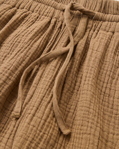 Waveney Short - Caramel Brown - Flatlay