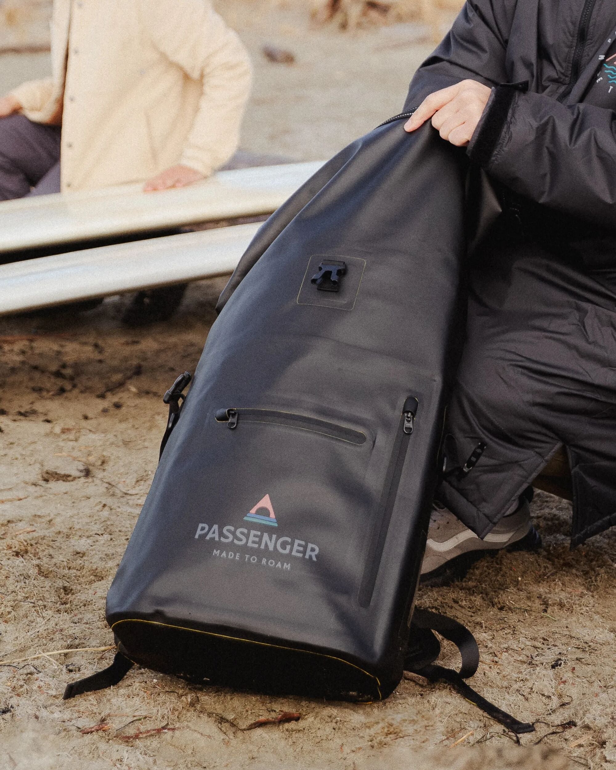 Tide 25L Dry Bag Backpack - Black - Lifestyle