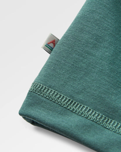 Sedona Recycled Active T-Shirt - Deep Ocean - Flatlay