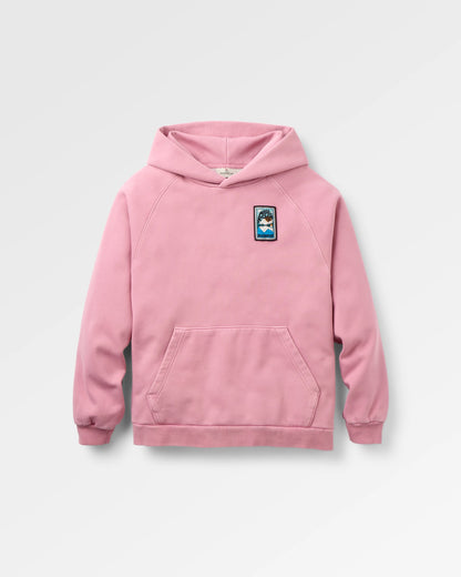 Downtime Heavyweight Hoodie - Pink Haze - Flatlay