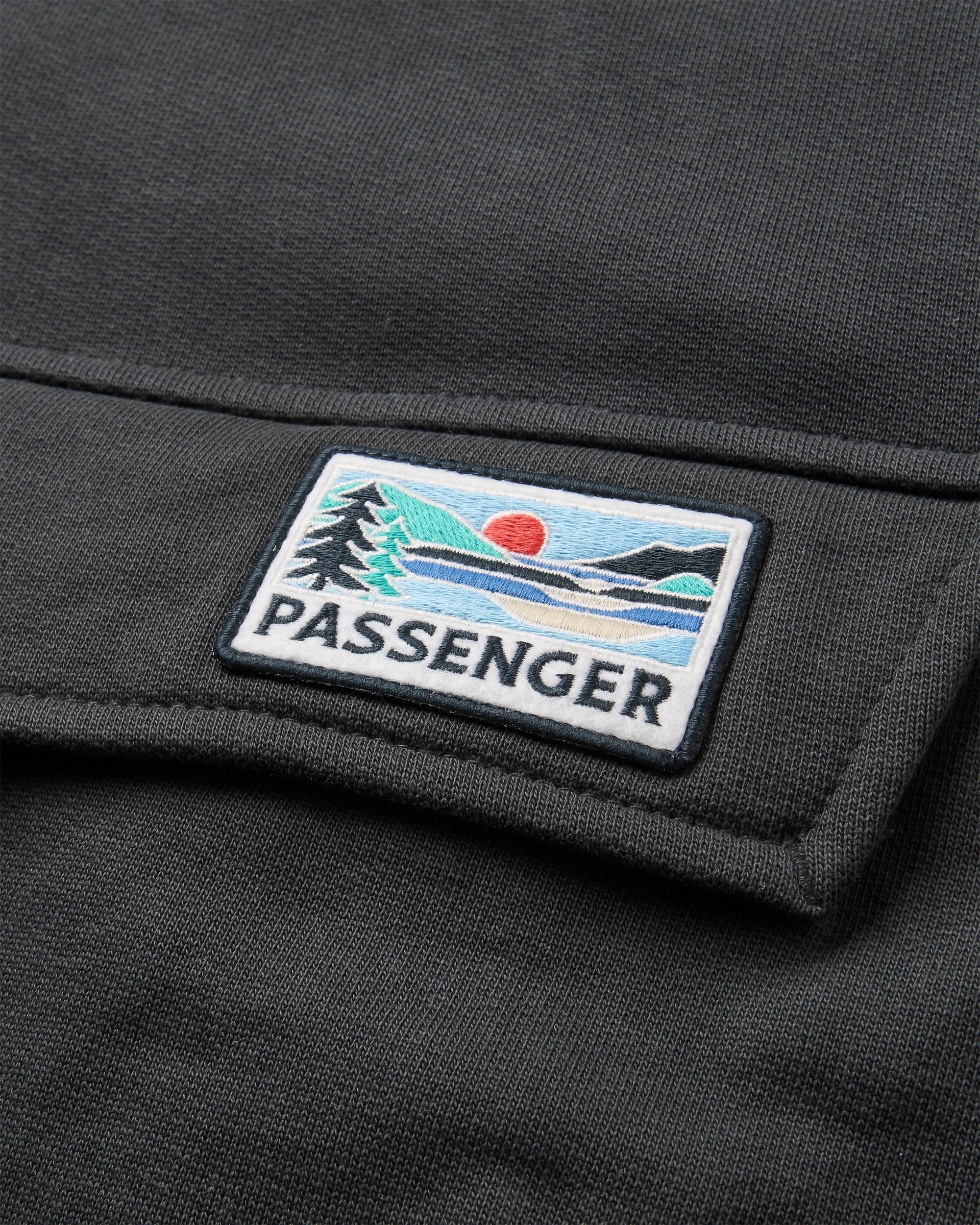 Wildedge Recycled Cotton Hoodie - Black - Flatlay