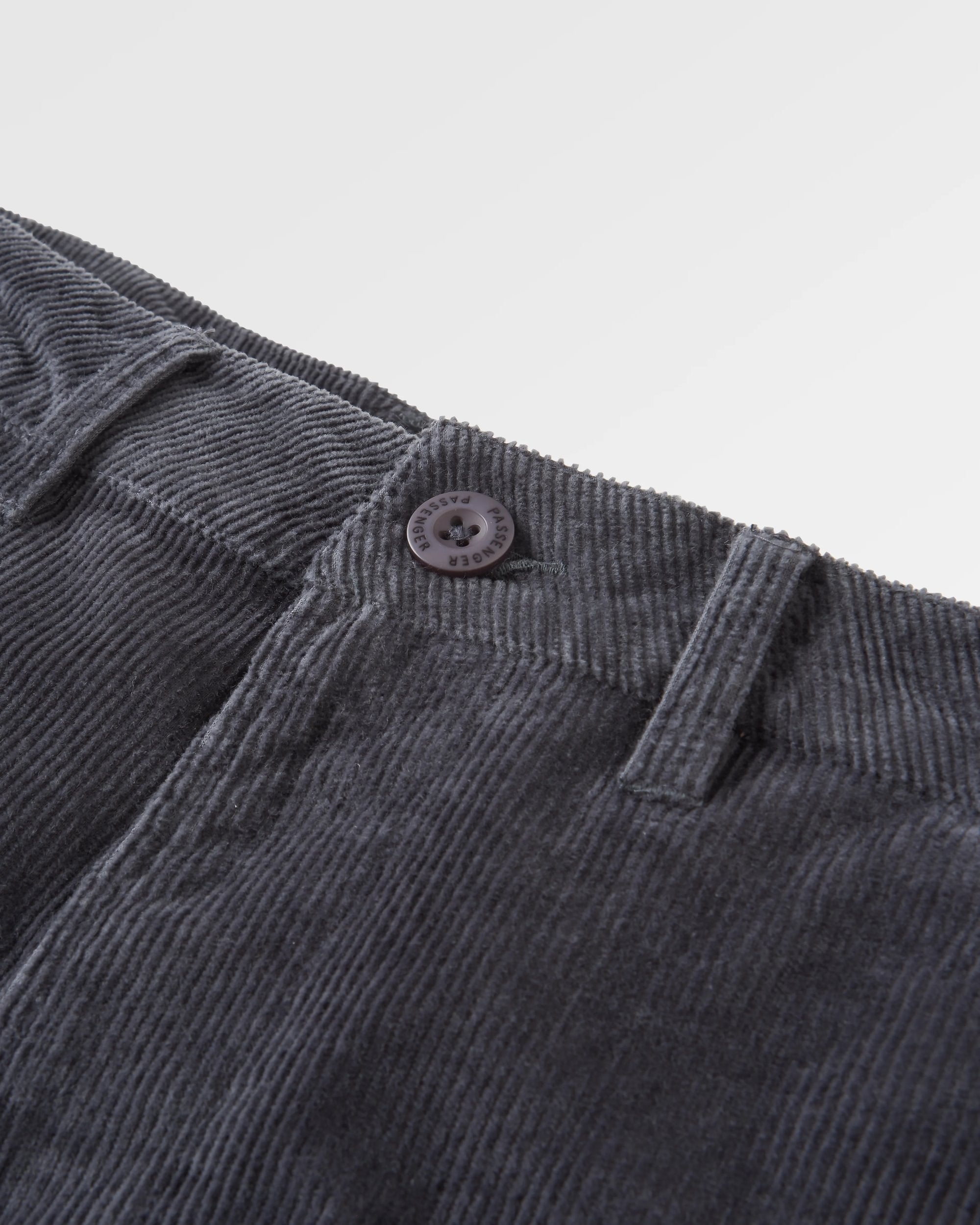 365 Cord Trouser - Charcoal - Flatlay