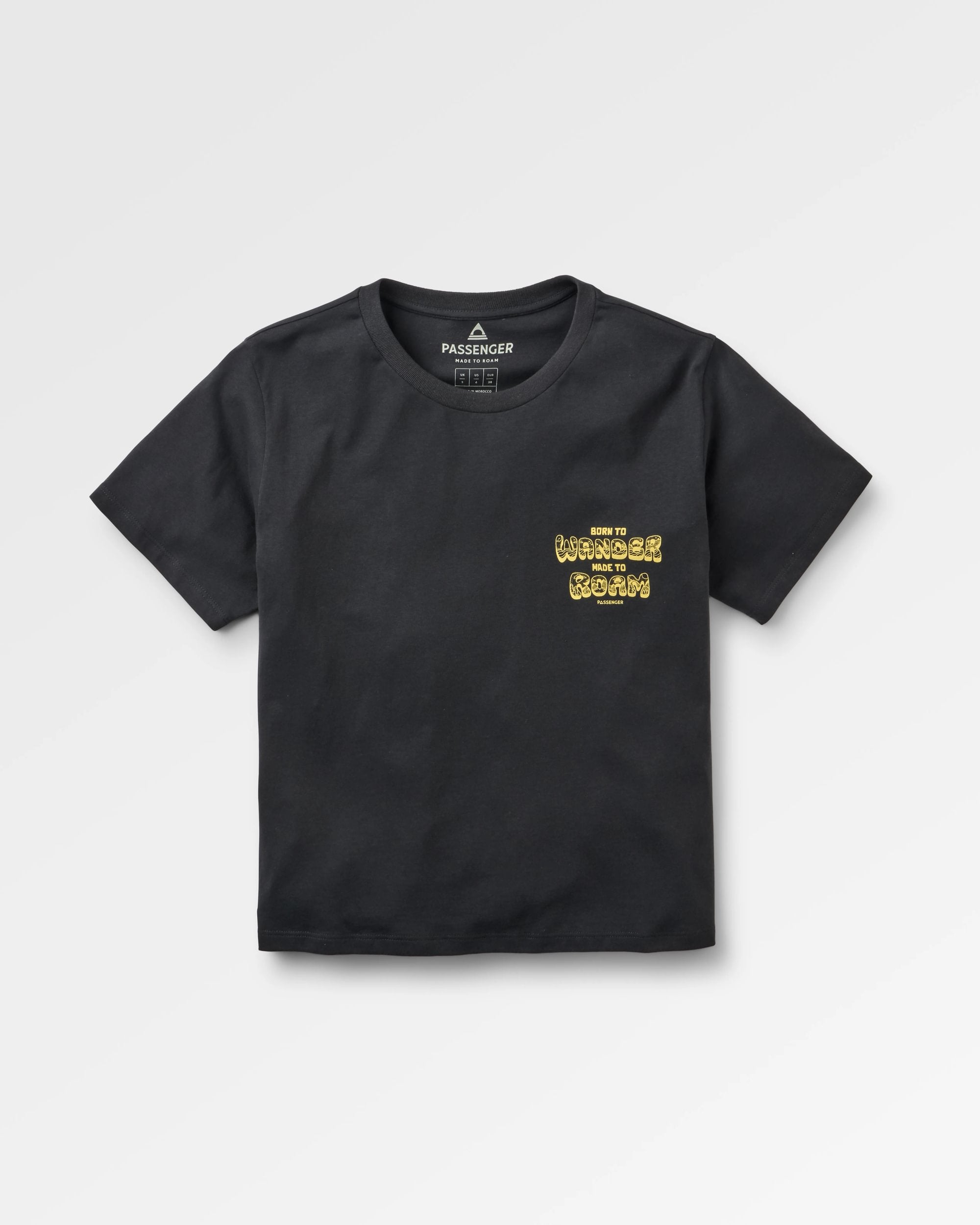 Woodcut T-Shirt - Black - Flatlay