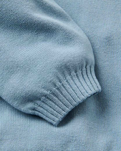 Penida Knitted Jumper - Faded Denim - Flatlay
