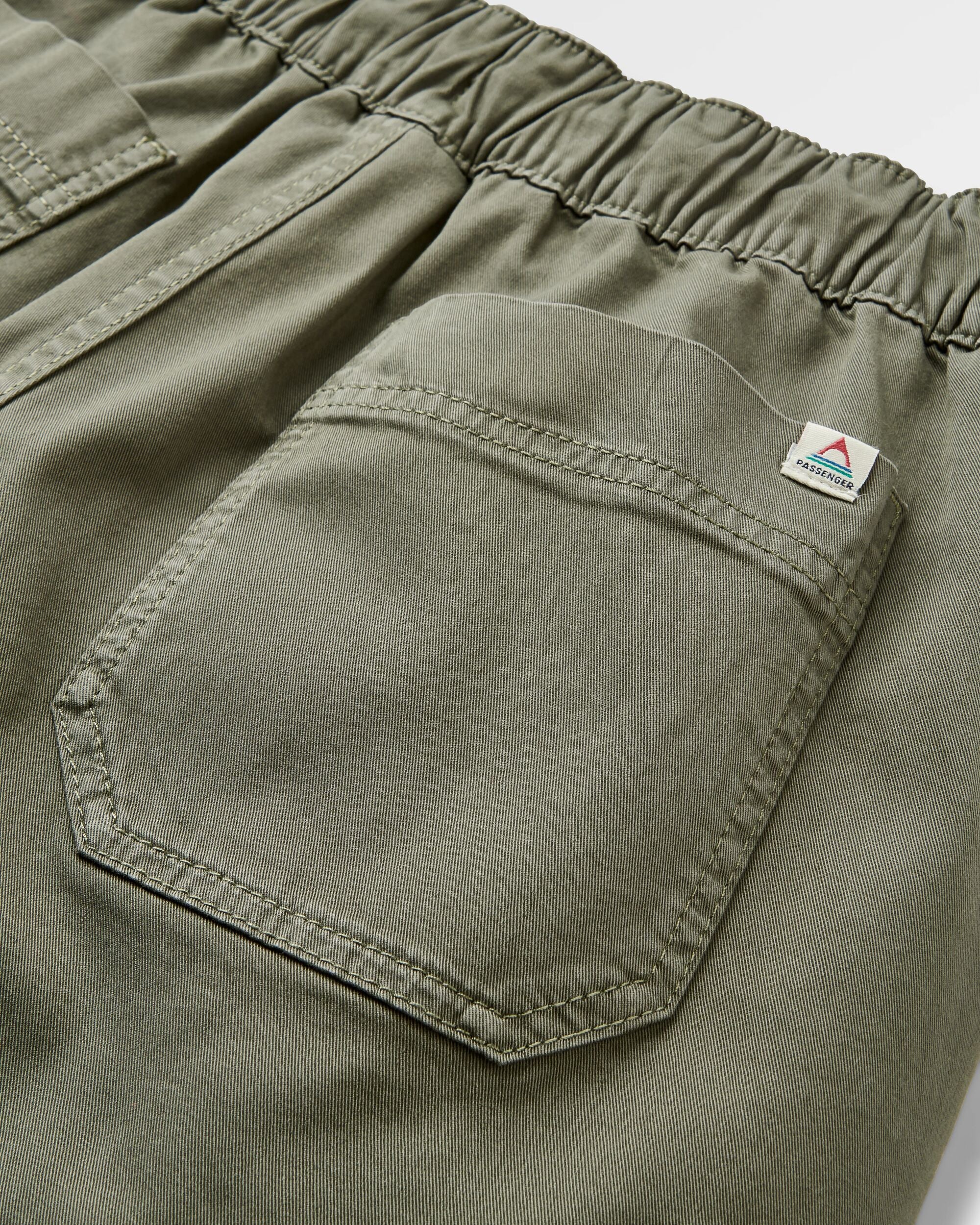 Carriso Short - Dusty Olive - Flatlay