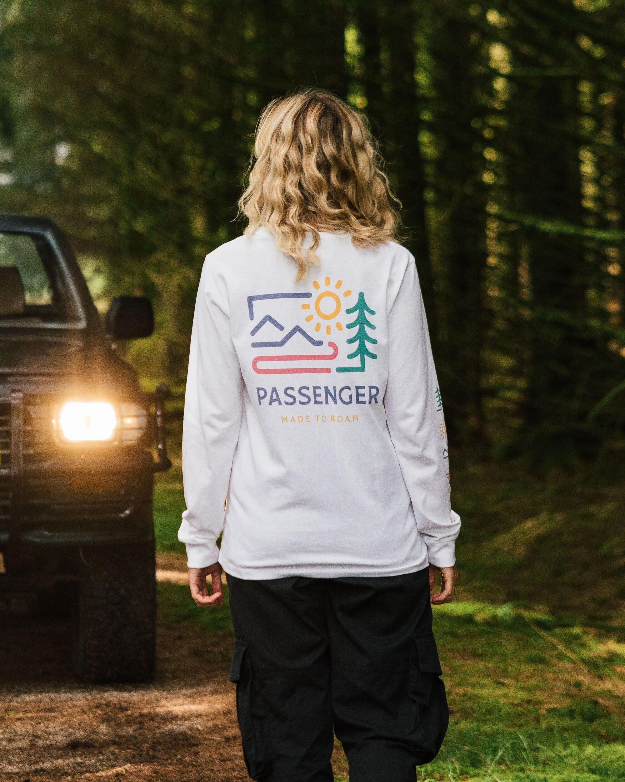 Phoenix Recycled LS T-Shirt - White - Lifestyle