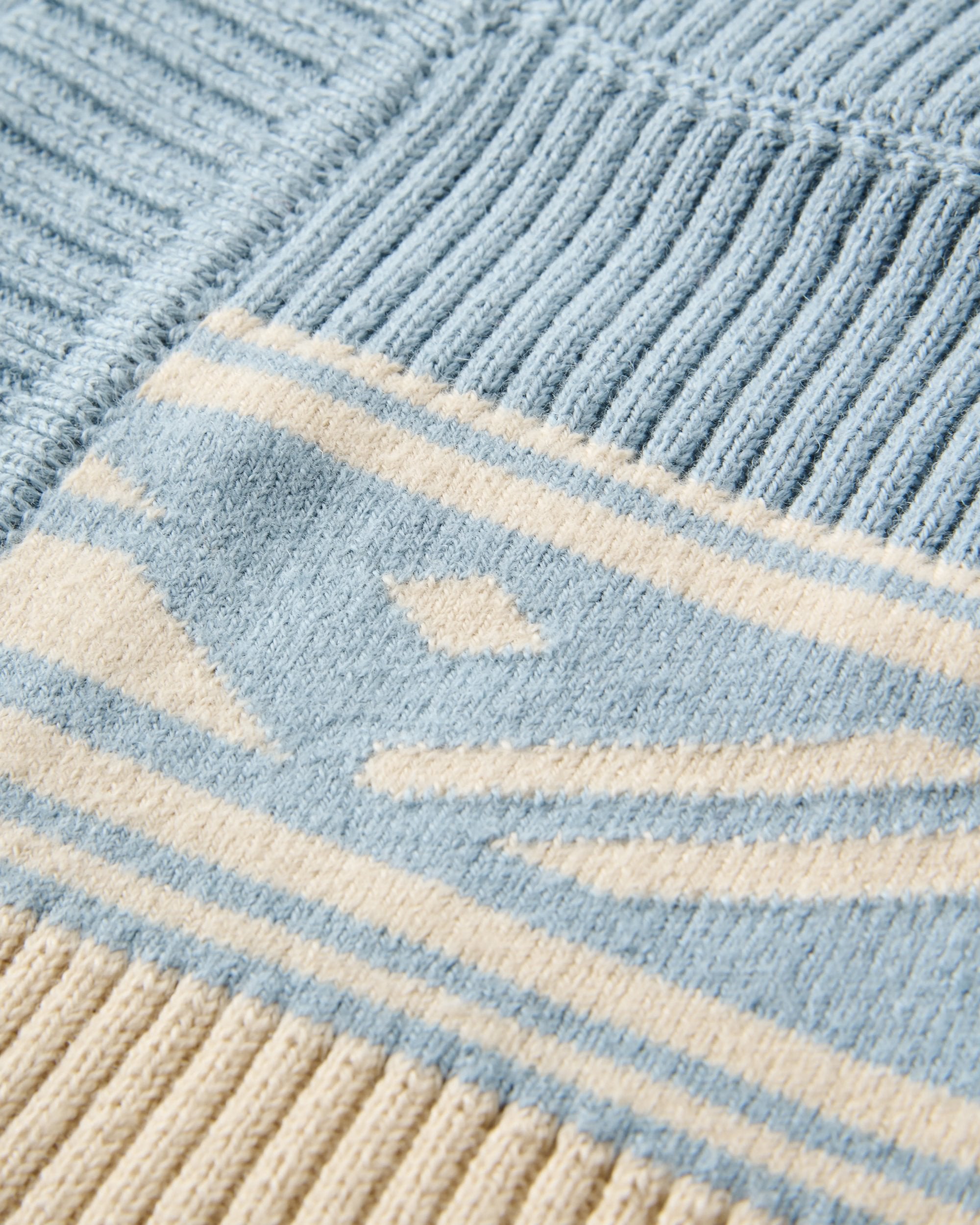 Nurture Organic Cotton Cardigan - Faded Denim - Flatlay